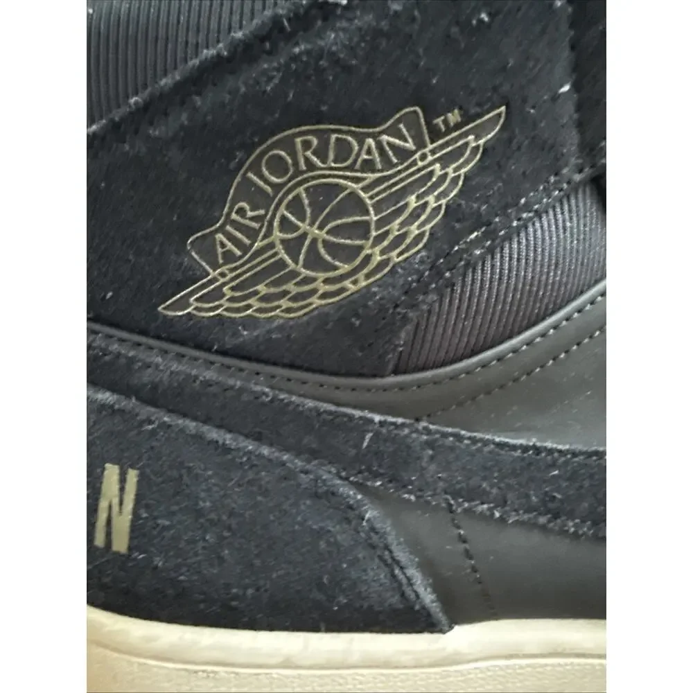 Size 13 Jordan 1 Mid Black Olive Canvas - BQ6579-001 - 2018 OG Rare